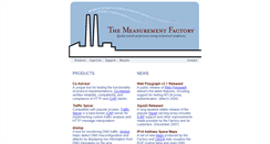 Desktop Screenshot of measurement-factory.com